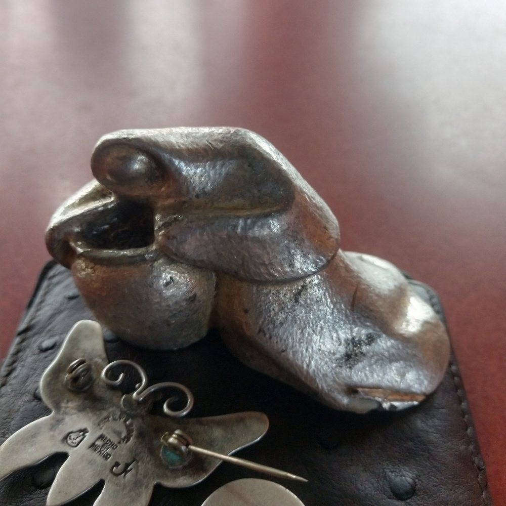 Art dipped in silver Italian sculpture mini
